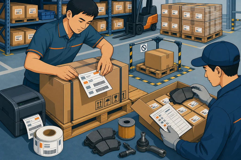 Carton Shipping Marks for China Auto Parts Orders